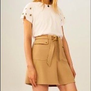 Maje A-line utility mini skirt